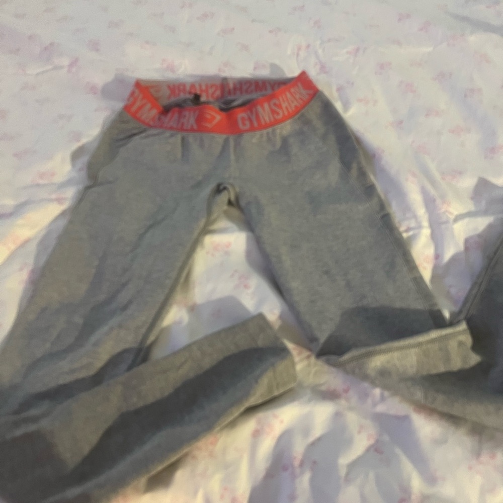 Gymshark Kids Leggings with Red Waistband